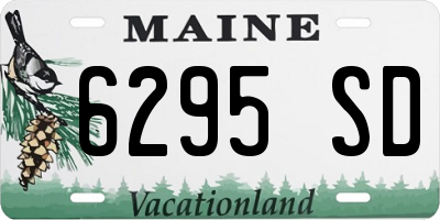 ME license plate 6295SD