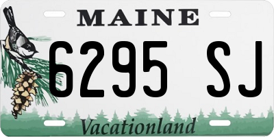 ME license plate 6295SJ