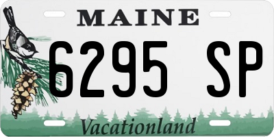 ME license plate 6295SP