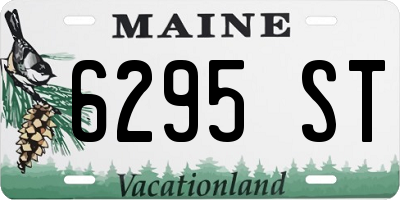 ME license plate 6295ST