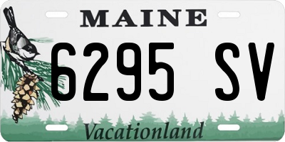 ME license plate 6295SV