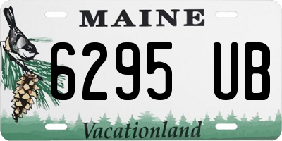 ME license plate 6295UB