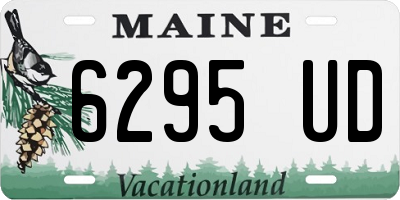 ME license plate 6295UD