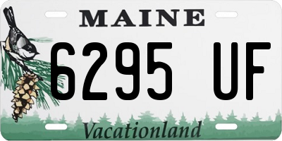 ME license plate 6295UF