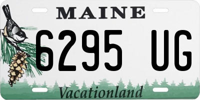ME license plate 6295UG