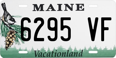 ME license plate 6295VF