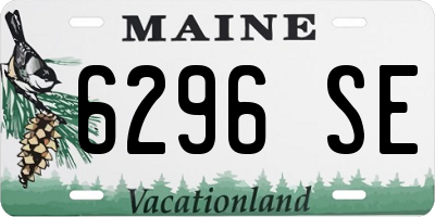 ME license plate 6296SE