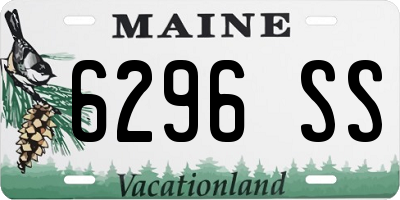 ME license plate 6296SS