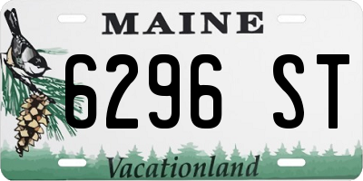 ME license plate 6296ST
