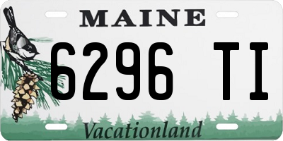 ME license plate 6296TI
