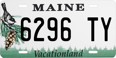 ME license plate 6296TY