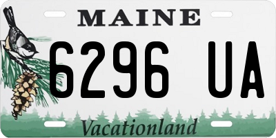ME license plate 6296UA