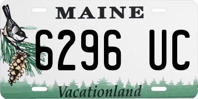 ME license plate 6296UC