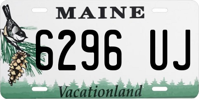 ME license plate 6296UJ