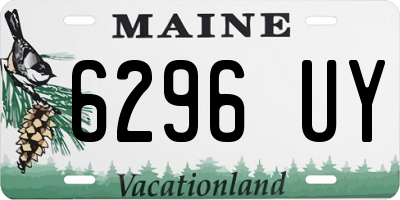 ME license plate 6296UY