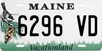 ME license plate 6296VD