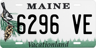 ME license plate 6296VE