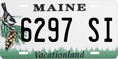 ME license plate 6297SI