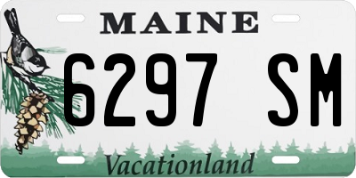 ME license plate 6297SM