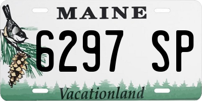 ME license plate 6297SP