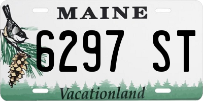 ME license plate 6297ST