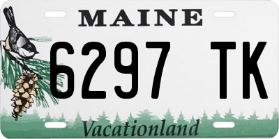 ME license plate 6297TK