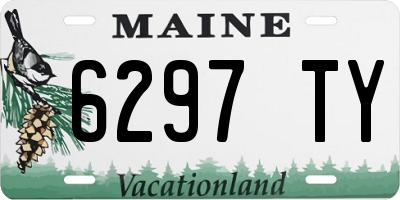 ME license plate 6297TY