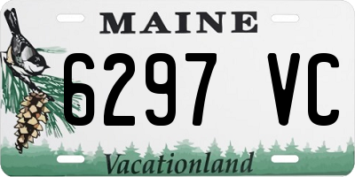 ME license plate 6297VC
