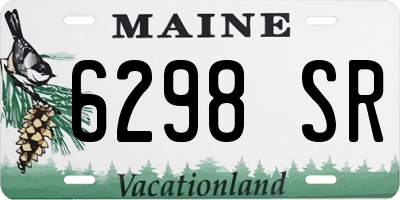 ME license plate 6298SR
