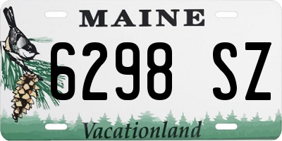 ME license plate 6298SZ