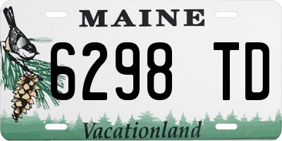 ME license plate 6298TD