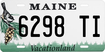 ME license plate 6298TI