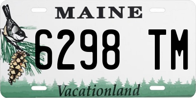 ME license plate 6298TM