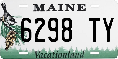 ME license plate 6298TY