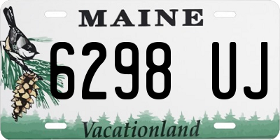 ME license plate 6298UJ
