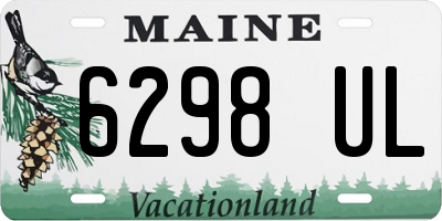 ME license plate 6298UL