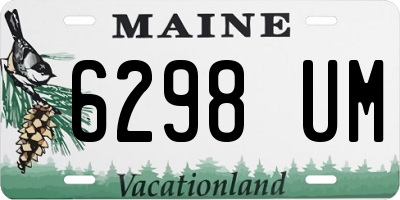 ME license plate 6298UM