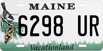 ME license plate 6298UR