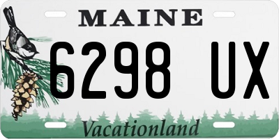 ME license plate 6298UX