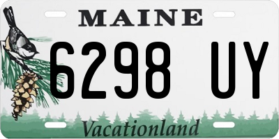 ME license plate 6298UY