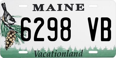 ME license plate 6298VB