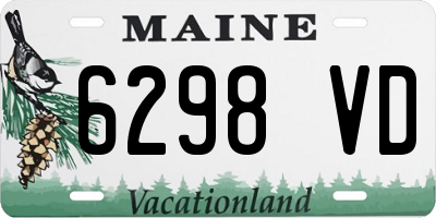 ME license plate 6298VD