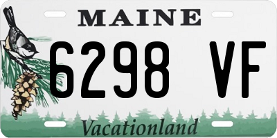 ME license plate 6298VF