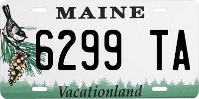 ME license plate 6299TA