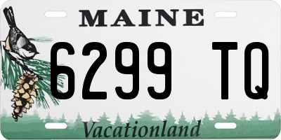 ME license plate 6299TQ