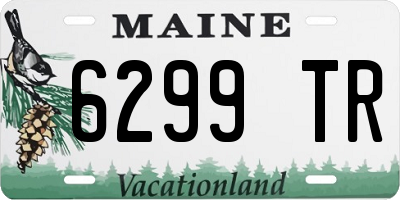 ME license plate 6299TR