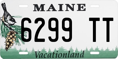 ME license plate 6299TT