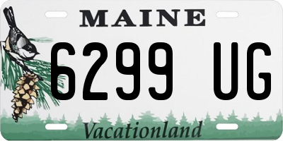 ME license plate 6299UG