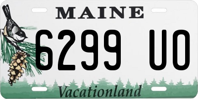 ME license plate 6299UO