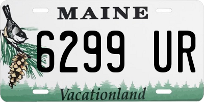 ME license plate 6299UR